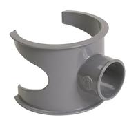 Selle de branchement NICOLL - 90° PVC pour tube d'évacuation gris - Ø 100/32 mm - SL103