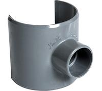 Selle de branchement NICOLL - 90° PVC pour tube d'évacuation gris - Ø 100/40 mm, Étanche au niveau des jointures, 100% recyclable, Résiste à la corrosion et aux UV, Aucun risque de glissement