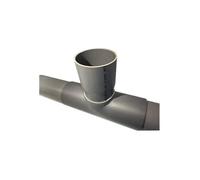 Selle de branchement PVC 200x160 mm à 90 degré, long de 38cm.