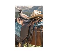 Selle de cheval avec un chapeau de cowboy drapeau de bienvenue de jardin de bienvenue 61 x 91 cm qui ne se décolore pas, drapeau double face pour maison, cour, porche, pelouse