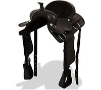 Selle de Cheval - VIDAXL - Multicolore - Cuir Véritable - Taille 43,2 cm - Confortable et Durable