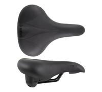 SELLE DE CYCLISME FEMME WAG CITY NOIR CONFORT URBAIN 270 X 200 MM ACIER