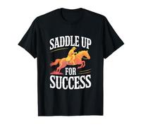 Selle de Dressage de Cheval pour la Motivation du succès T-Shirt Graphique avec Valeur