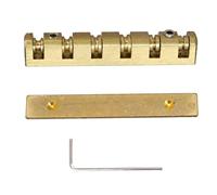 Selle de guitare en laiton réglable en hauteur pour le remplacement de 6 cordes offrant une meilleure stabilité d'accordage - Matériel d'outils inclus