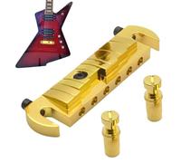 Selle de guitare Tune-O-Matic Chevalet de 10 cm en de zinc pour une transmission et un ajustement précis du son, idéal pour studio, école, guitares vintage et spectacles en direct