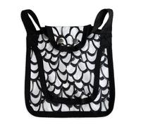 Selle de Poulet for Poules, Veste de Protection Dorsale réglable avec Protection d'ailes et imprimé Plumes, Veste imperméable for volaille(Noir)