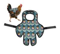 Selle de poulet pour poulets - Tablier de poulet avec sangle réglable comme protection du dos - Gilet de protection contre les volailles imprimé imperméable pour terrasse, jardin, cour, arrière-cour