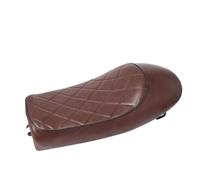 Selle De Remplacement Vintage Style pour Café pour Racer avec Dosseret Et Coussin Plat pour Kawasaki pour CG125 Rembourrage(Style D Brown)