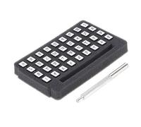 Selle De Travail, 36 Pièces, 3/6mm, Kit D'outils De Fabrication D'impression, Alphabet, Numéro, Poinçon De Timbre En Cuir, Gravure De Sceau, Artisanat Du Cuir