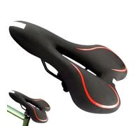 Selle De Vélo Antidérapante Ergonomique Ventilée avec Bande Réfléchissante | Sièges Route Creux Confortables Larges Imperméable Antidérapant pour Vélo de Route, VTT, Trajet , Longue Distance, Rand