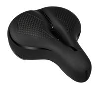 Selle de vélo confortable avec deux boules amortissantes et coussin en mousse à mémoire de forme (25 x 20 x 8 cm)