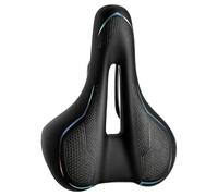 Selle de vélo confortable avec deux boules amortissantes et coussin en mousse à mémoire de forme, remplacement universel pour VTT, vélo de route et vélo d'appartement, pour homme et femme, 26,5 x 21 x