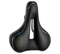 Selle de vélo confortable avec deux boules amortissantes et coussins en mousse à mémoire de forme, remplacement universel pour VTT, vélo de route et vélo d'appartement, pour homme et femme, 27 x 17,5