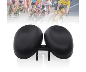 Selle de vélo, confortable, pour homme, avec support, en polyuréthane, étanche, pour la prostate, largeur réglable de 21,9 à 24,6 cm, selle de VTT pour garçons et filles, noire