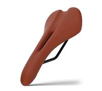 Selle de Vélo Confortable Respirant 3 Couches Mousse à Mémoire Absorption des Chocs à 2 Ressort pour VTT, Vélo de Route 3 Couleurs Disponibles (Marron)