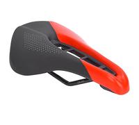 Selle de vélo Creuse, Remplacement Confortable, Selle Ergonomique pour vélo avec Conception Respirante, Accessoire de Cyclisme léger pour VTT et vélo de Route (Noir Rouge)