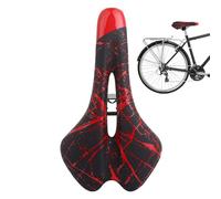 Selle de vélo de montagne rembourrée et imprimée | Structure creuse, absorption des chocs, respirante pour homme et femme, route, Moutain