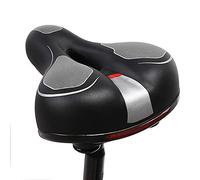 Selle de vélo de Montagne, siège Souple, Creux, Confortable, résistant aux Chocs, étanche, Remplacement de Selle pour VTT, vélos de Route, Noir 26 x 22 cm
