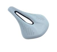 Selle de vélo de Route en PU rétro Marron, ultralégère, Respirante et Confortable, Coussin de Selle for vélo de Course. Pièces détachées(White)