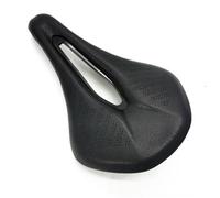 Selle de vélo de Route en PU rétro Marron, ultralégère, Respirante et Confortable, Coussin de Selle for vélo de Course. Pièces détachées(Black)