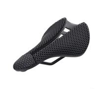 Selle de vélo de route imprimée en 3D - Coussin creux - Absorption des chocs - Ergonomique - Ventilation douce et confortable - Pour VTT - Longue distance - Noir