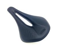 Selle De Vélo De Route VTT En PU Rétro Marron, Ultralégère, Respirante Et Confortable, Coussin D'assise - Pièces De Selle De Vélo De Course(Black 280g)