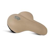 Selle de vélo de ville de vélo de route en cuir confortable WINDOW GEL couleur crème homme femme