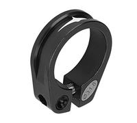 Selle de vélo en alliage d'aluminium de serrage de la tige de selle de bicyclette légère conception creuse libération rapide 31.8mm taille de la pince (Noir)