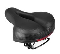 Selle de vélo en Gel 3D Extra Large et Confortable, Ultra Douce et épaisse, Coussin de siège rembourré en Silicone for VTT, pièces de Rechange(All Black)