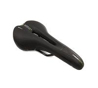 Selle de vélo en gel pour homme et femme - Souple - Large - Confortable - Noir - Vert - Compatible avec BMX E Bike Downhill DH Gravelbike VTT