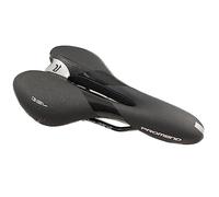 Selle de vélo en gel pour homme et femme - Souple - Large et confortable - Avec barre noire - Compatible avec BMX E Bike Downhill DH Gravelbike VTT
