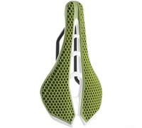 Selle de vélo en nid d'abeille 3D pour selle de vélo, soulagement de la pression creuse, selle de cyclisme respirante pour route et montagne, légère, imperméable (vert foncé)