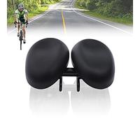 Selle de vélo en polyuréthane, grande taille, noire, pour la prostate, extra large, confortable, selle de vélo pour homme, pour le trekking en ville, largeur réglable de 21,9 à 24,6 cm