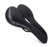 Selle de vélo en PU, siège de vélo de Montagne, de Route, Absorbant Les Chocs, Coussin de Cyclisme Souple, Selle de vélo Respirante for Hommes et Femmes