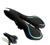 Selle de vélo ergonomique absorbant les chocs | Selle de vélo en silicone souple rembourrée imperméable antidérapante pour vélo de route, VTT, déplacement, longue distance