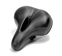 Selle de vélo ergonomique antichoc large 22,9 cm 213,4 cm avec double | Mousse haute densité, soulagement de la pression, acier, sentiers bosselés, cyclisme de w nd, pince de rail standard