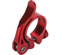 Selle de vélo -Pince professionnelle 31,8 mm en alliage d'aluminium léger à dégagement rapide pour vélo de montagne Rouge