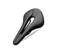 Selle de vélo Respirante et Creuse en Cuir PU, siège Souple et Confortable, Coussin Monobloc for vélo de Route et de Montagne(Black)