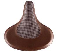 Selle, couvre-selle GENERIQUE Selle VELO Cruiser sans ressort cuir brun / texture toile