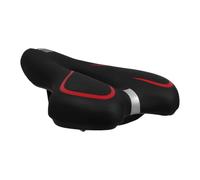 Selle de Vélo Rouge Ergonomique en PVC, Polyuréthane et Gel | Large Appui Arrière, Léger, pour Route et Bicyclette, Confort Amorti, Conçu pour Femmes