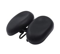 Selle de vélo sans nez - Selle ergonomique en deux parties - Largeur réglable de 8,62 à 9,69 pouces - PU imperméable - Absorbe les chocs - Pour VTT, vélo de ville, trekking, aspect mat, montage facile