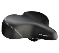 Selle de vélo Schwinn Super Breeze Cruise Confortable pour Homme et Femme, Compatible avec Tous Les vélos d’Adultes, Mousse Confortable, Noir
