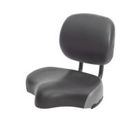 Selle de Vélo Selle Assise Dossier Coussin avec Assise Large Profilée et Soutien du Dos Amortissement des Chocs pour Routes Irrégulières Revêtement, Gris, XS