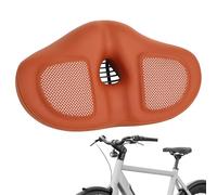 Selle de vélo : Selle avec Coussin de vélo Extra Large, siège rembourré Ergonomique avec Amortissement à Ressort, résistante aux intempéries