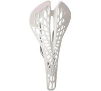 Selle de vélo Selle de vélo de Route, VTT, Respirante, Ergonomique, Creuse, avec Tapis de Selle Avant, pièces détachées(White)