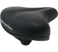 Selle de vélo Selle San Remo Citybike avec suspension élastomère et protection des coins - Noir