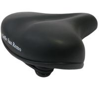 Selle de vélo Selle San Remo Citybike avec suspension en élastomère et protection d'angle - Noir