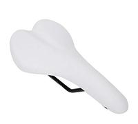 Selle de vélo, siège de vélo, Coussin de siège de vélo en PU pour VTT (Blanc), White Bike Seat