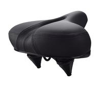 Selle de vélo Souple en éponge épaisse, Selle de vélo Longue Distance en Silicone, Coussin de siège de vélo de Route, Amortissement des Chocs à Ressort(Basic Black)