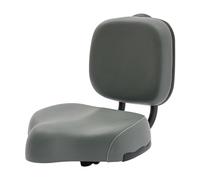 Selle de vélo tricycle avec dossier, selle de vélo électrique, hauteur du dossier réglable, selle de vélo générique confortable (gris)